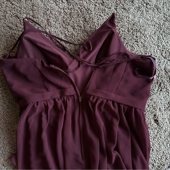 Morilee burgundy/merlot bridesmaids dress - Picture 5 of 7